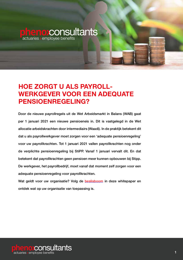 hoe zorgt u als payrollwerkgever voor een adequate pensioenregeling?